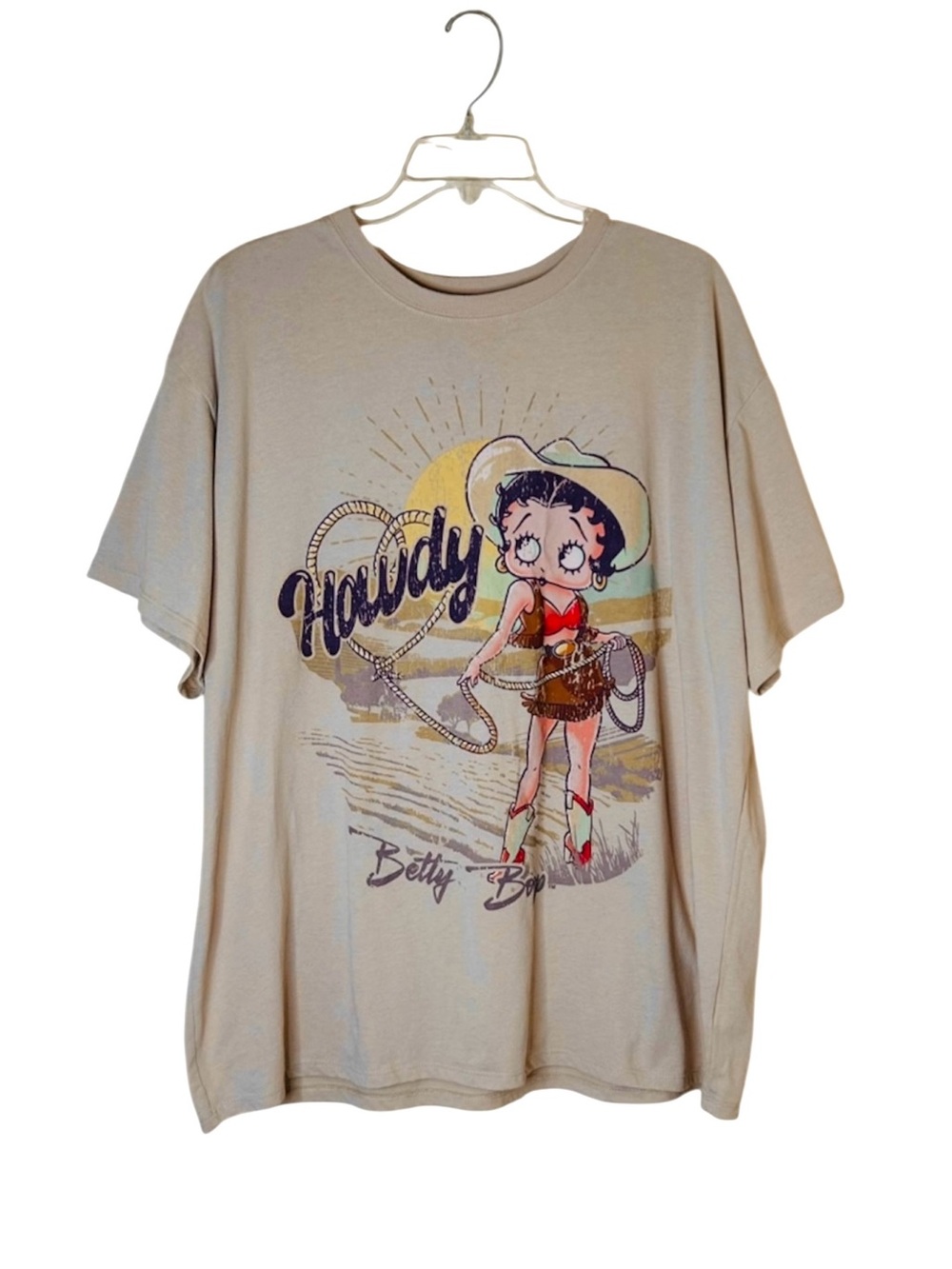 Betty Boop Howdy Cowgirl Graphic Tee Size XL
